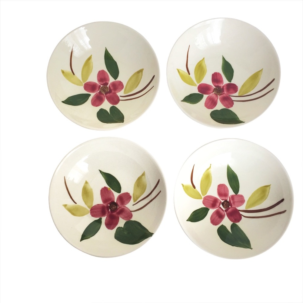 Vintage Midcentury Hand Painted Stetson Rio Demi Bowls